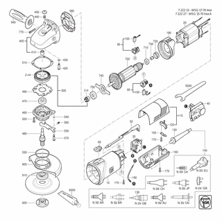 FEIN Druckknopf | Ersatzteile für WSG 17-70 Inox (50/60Hz, 220/230V) - 32805200008