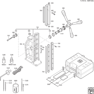 FEIN Handgriff | Ersatzteile f�r KBM 50 Q (50/60Hz, 220/230V) - 32119114014