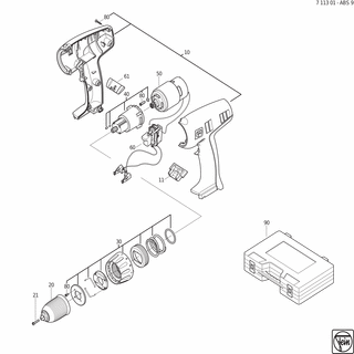 FEIN Motorgehäuse | Ersatzteile für ABS 9 - 31333038019