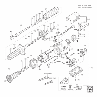 FEIN Rillenkugellager | Ersatzteile für GSZ 8-280 PL (50/60Hz, 220/230V) - 41701001260