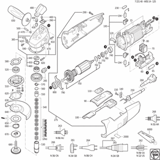 FEIN Kabeltülle | Ersatzteile für WSS 14-125 (50/60Hz, 220/230V) - 31413233000