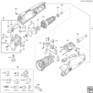 FEIN Spanneinheit | Ersatzteile für FMM 350 Q (50/60Hz, 220/230V) - 30240271000