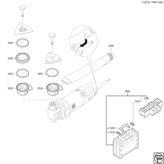 FEIN Spanneinheit | Ersatzteile für FMM 350 Q (50/60Hz, 220/230V) - 30240271000