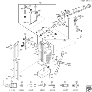 FEIN Klemme | Ersatzteile f�r KBM 32 Q (50Hz, 230V) - 31412063000