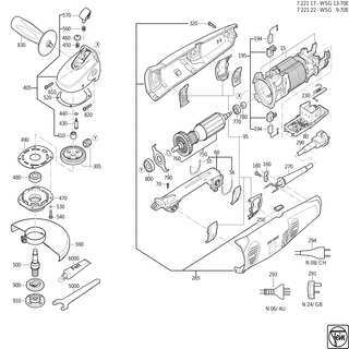FEIN Linsenschraube | Ersatzteile für WSG 9-70 E (50/60Hz, 230V) - 43064024043