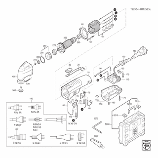FEIN Luftleitring | Ersatzteile für FMT 250 SL (50/60Hz, 220/230V) - 31428161000