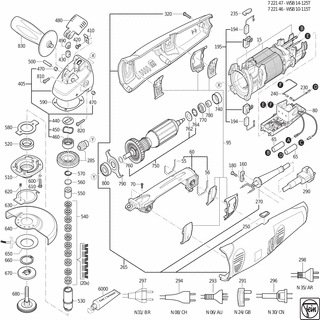 FEIN Verbindungskabel | Ersatzteile für WSB 10-115 T (50/60Hz, 220/230V) - 30719700010
