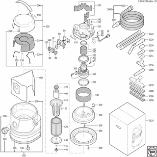 FEIN Elektronik | Ersatzteile für Dustex 25 - 31322821000