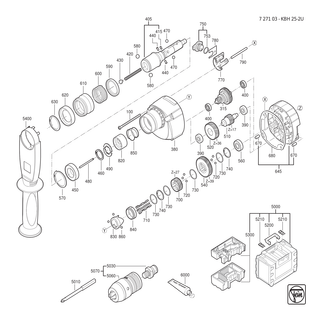 FEIN Schalter | Ersatzteile f�r KBH 25-2 U (50/60Hz, 220/230V) - 30701292010