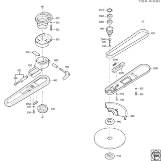 FEIN Scheibe | Ersatzteile fr KS 10-38 E (50/60Hz, 220/230V) - 32414124000
