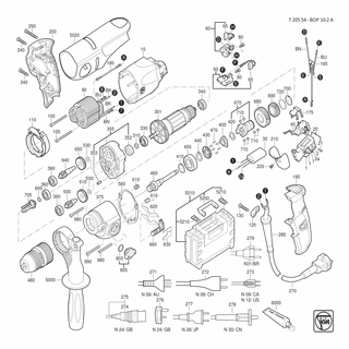 FEIN Buchse | Ersatzteile für BOP 10-2 (A) (50/60Hz, 220/230V) - 30507238000