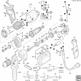 FEIN Funkentstörung | Ersatzteile für BOP 10 (50/60Hz, 220/230V) - 30722188010