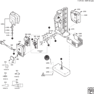 FEIN Deckel | Ersatzteile f�r KBM 50 auto (50/60Hz, 220/230V) - 32424031000