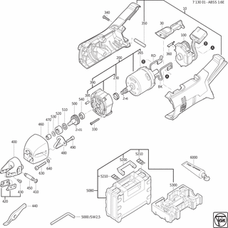 FEIN Motorgehäuse | Ersatzteile für ABSS 1.6 E (14,4V) - 31901156020