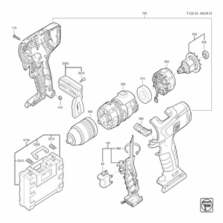 FEIN Schraube | Ersatzteile für ASCM 12 Q (12V) - 43072015000