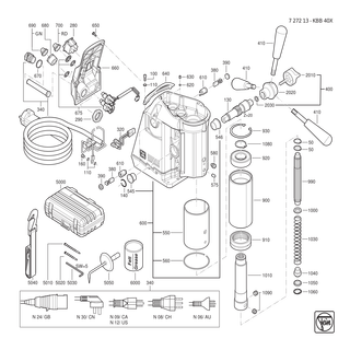 FEIN Handgriff | Ersatzteile f�r KBB 40 X - 32198114000