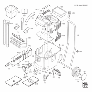 FEIN Halter | Ersatzteile für Dustex 35 MX AC - 31345040000