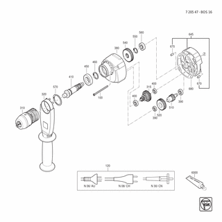 FEIN Getriebegehäuse | Ersatzteile für BOS 16 (50/60Hz, 220/230V) - 31508290000