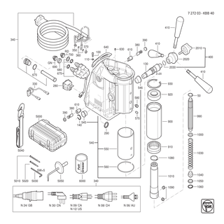 FEIN Handgriff | Ersatzteile für KBB 40 - 31298330020