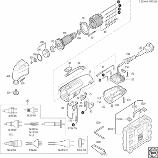 FEIN Drahtbügel | Ersatzteile für FMT 250 (50/60Hz, 220/230V) - 30232055000