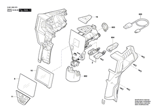 BOSCH Deckel | Ersatzteile f�r GIS 1000 C - 2609101475