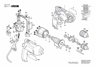 BOSCH Typschild | Ersatzteile für GBM 6 RE | 160111A3H3