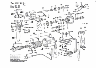 BOSCH Typschild | Ersatzteile für Bohrmaschine | 160111A3H3