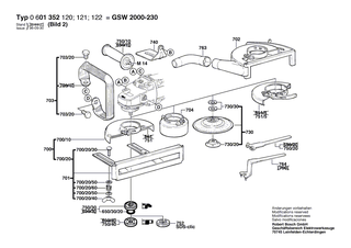 BOSCH Aufnahmeflansch | Ersatzteile fr GWS 2000-230 | 1605703099