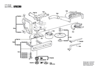 BOSCH Aufnahmeflansch | Ersatzteile fr GWS 2000-230 J | 1605703099
