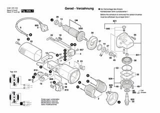 BOSCH Brstenhalter | Ersatzteile fr GWS 6-125 | 1619P01811