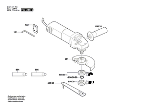 BOSCH Schleifspindel | Ersatzteile für GWS 850 C | 1607000D6A
