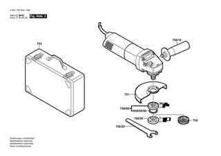 BOSCH Typschild | Ersatzteile f�r GWS 7-115 | 160111A3H3