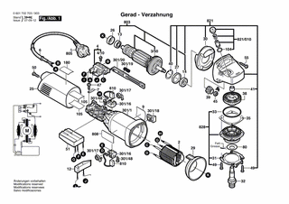 BOSCH Schleifspindel | Ersatzteile für GWS 10-125 C | 1607000D6A