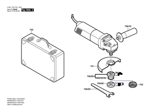 BOSCH Schleifspindel | Ersatzteile für GWS 10-125 C | 1607000D6A
