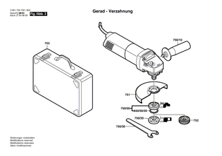 BOSCH Aufnahmeflansch | Ersatzteile f�r GWS 10-125 CE | 1605703099