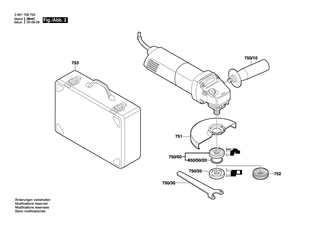 BOSCH Getriebeeinheit | Ersatzteile f�r GWS 14-150 C | 1607000D4Z