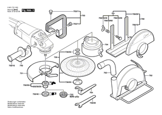 BOSCH Aufnahmeflansch | Ersatzteile fr GWS 20-180 | 1605703099