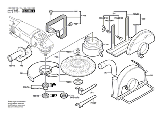 BOSCH Aufnahmeflansch | Ersatzteile fr GWS 25-180 | 1605703099