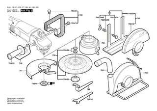BOSCH Saugkr�mmer | Ersatzteile f�r GWS 25-230 S | 1600793007