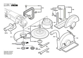 BOSCH Verschlussdeckel | Ersatzteile fr GWS 25-230 J | 1618B00802