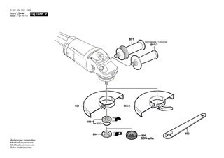 BOSCH Typschild | Ersatzteile f�r GWS 21-230 JH | 160111A3H3