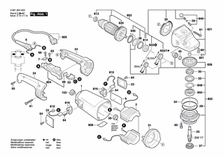 BOSCH Teilesatz | Ersatzteile für GWS 24-230 H | 1600A003FE