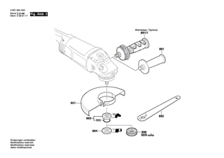BOSCH Teilesatz | Ersatzteile für GWS 24-230 H | 1600A003FE