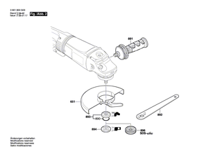 BOSCH Verschlussdeckel | Ersatzteile für GWS 24-230 JBV | 1618B00802