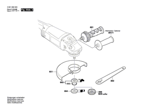 BOSCH Schleifspindel | Ersatzteile f�r GWS 26-230 JH | 160312305U