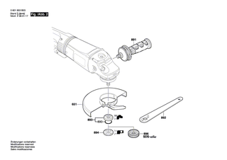 BOSCH Typschild | Ersatzteile f�r GWS 26-230 BV | 160111A3H3
