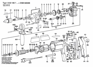 BOSCH Typschild | Ersatzteile für CSB 620-2 E | 160111A3H3