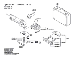 BOSCH Getriebeeinheit | Ersatzteile f�r PWS 10-125 CE | 1607000D4Y