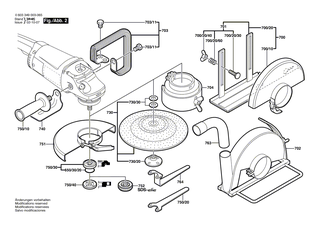 BOSCH Ersatzteilgruppe | Ersatzteile für PWS 1800 | 1600A005BH