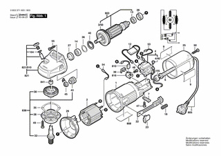 BOSCH Schleifspindel | Ersatzteile für PWS 600 | 1607000D6A